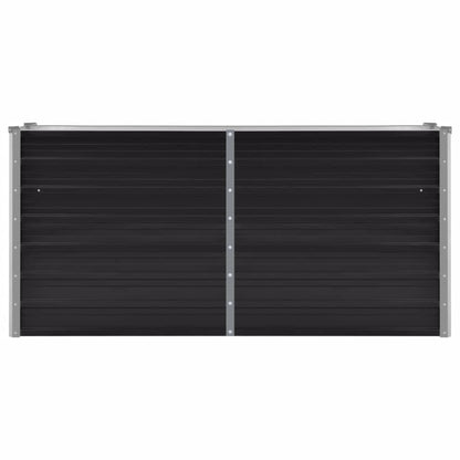 45730 Garden Raised Bed Anthracite 160x40x77 cm Galvanised Steel