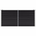 45730 Garden Raised Bed Anthracite 160x40x77 cm Galvanised Steel