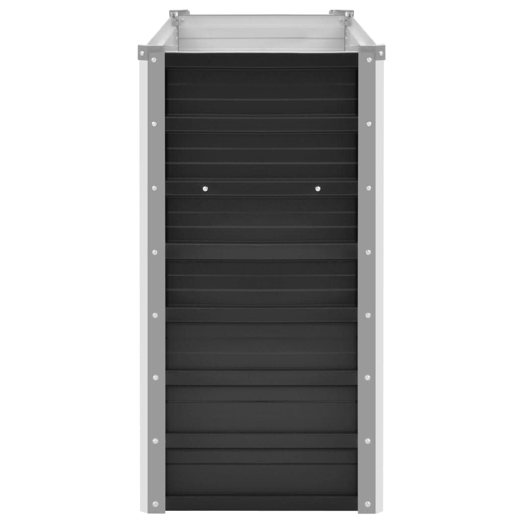 45730 Garden Raised Bed Anthracite 160x40x77 cm Galvanised Steel