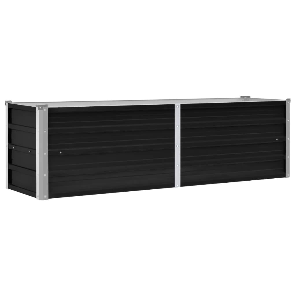 45731 Garden Raised Bed Anthracite 160x40x45 cm Galvanised Steel