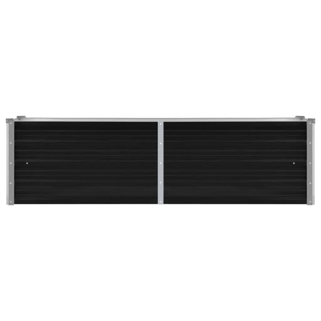 45731 Garden Raised Bed Anthracite 160x40x45 cm Galvanised Steel
