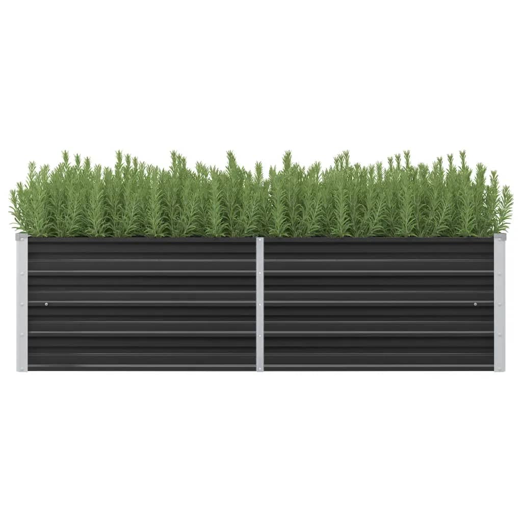 45731 Garden Raised Bed Anthracite 160x40x45 cm Galvanised Steel