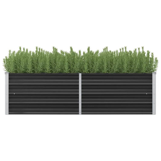 45731 Garden Raised Bed Anthracite 160x40x45 cm Galvanised Steel