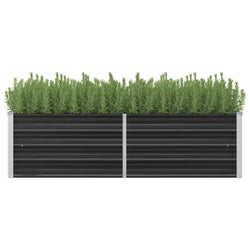45731 Garden Raised Bed Anthracite 160x40x45 cm Galvanised Steel