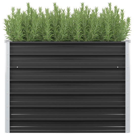 45732 Garden Raised Bed Anthracite 100x40x77 cm Galvanised Steel