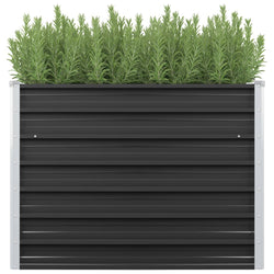 45732 Garden Raised Bed Anthracite 100x40x77 cm Galvanised Steel