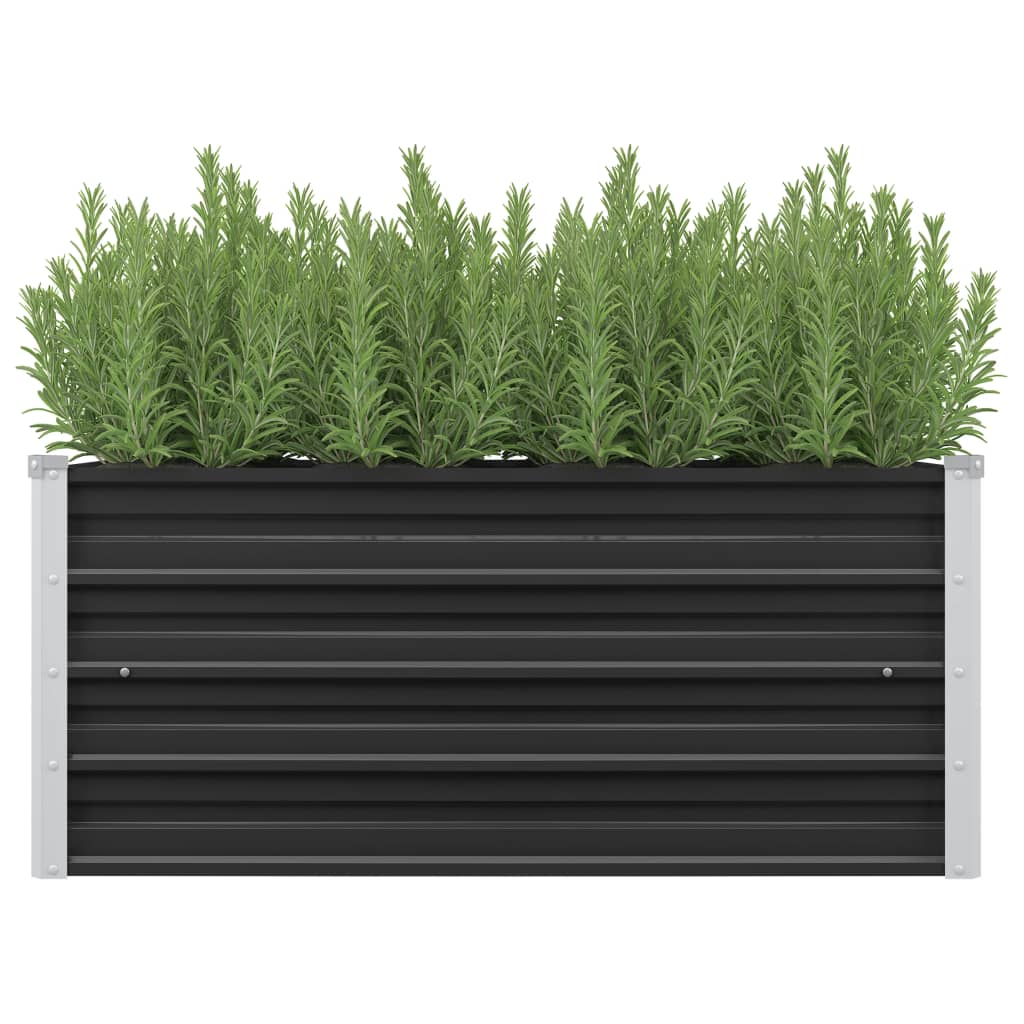 45733 Garden Raised Bed Anthracite 100x40x45 cm Galvanised Steel