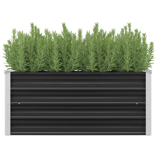 45733 Garden Raised Bed Anthracite 100x40x45 cm Galvanised Steel