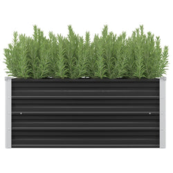 45733 Garden Raised Bed Anthracite 100x40x45 cm Galvanised Steel