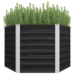 45734 Garden Raised Bed Anthracite Galvanised Steel