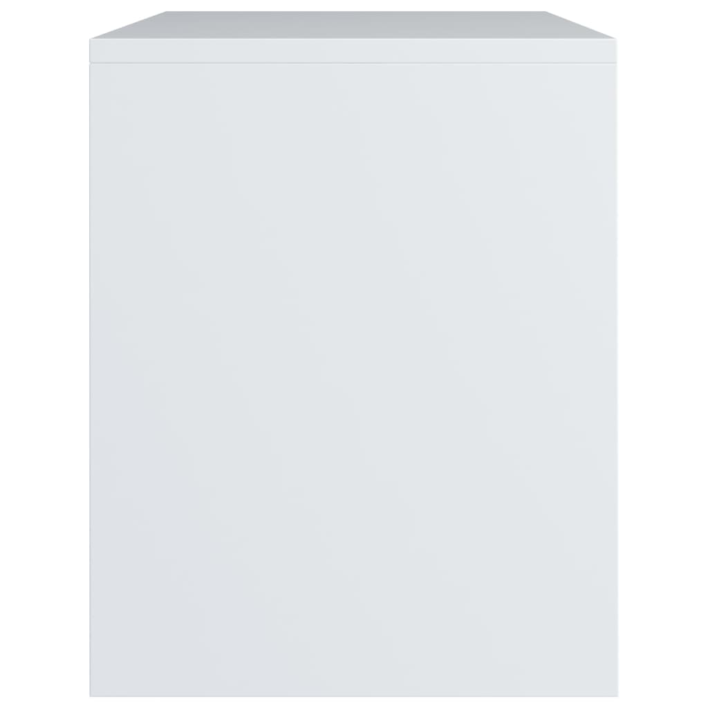 Bedside Cabinet White Chipboard - 40×30×40cm