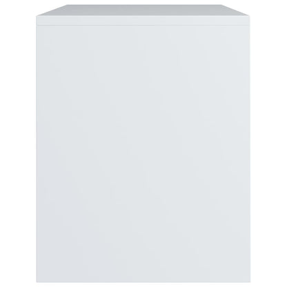 Bedside Cabinet White Chipboard - 40×30×40cm