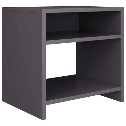 Bedside Cabinets 2 pcs Grey Chipboard - 40×30×40cm