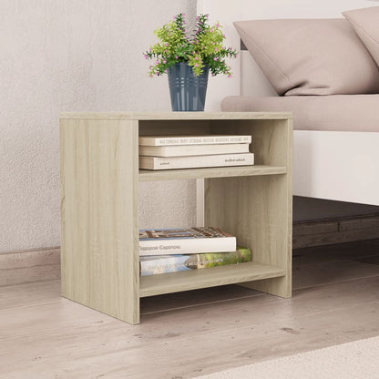 Bedside Cabinet Sonoma Oak Chipboard - 40×30×40cm