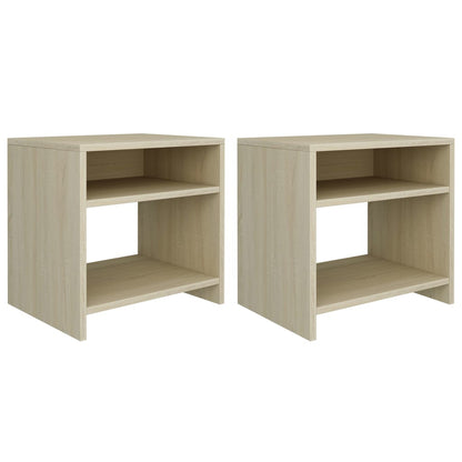 Bedside Cabinets 2 pcs Sonoma Oak Chipboard - 40×30×40cm