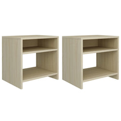 Bedside Cabinets 2 pcs Sonoma Oak Chipboard