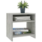 Bedside Cabinet Concrete Grey Chipboard