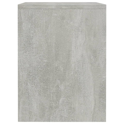 Bedside Cabinet Concrete Grey Chipboard - 40×30×40cm