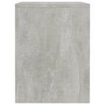 Bedside Cabinet Concrete Grey Chipboard