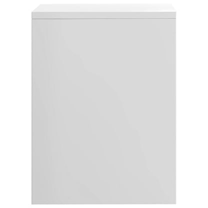 Bedside Cabinet High Gloss White Chipboard - 40×30×40cm