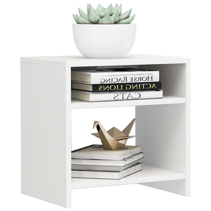 Bedside Cabinets 2 pcs High Gloss White Chipboard - 40×30×40cm