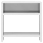 Bedside Cabinets 2 pcs High Gloss White Chipboard