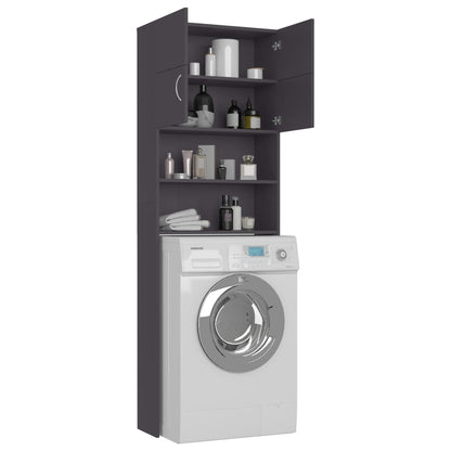 Washing Machine Cabinet Grey Chipboard