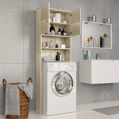Washing Machine Cabinet Sonoma Oak Chipboard
