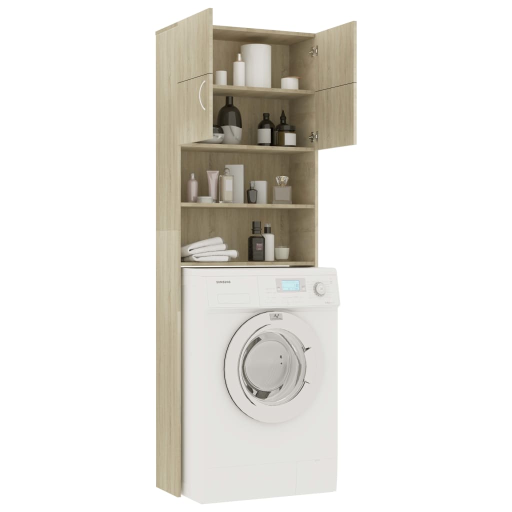 Washing Machine Cabinet Sonoma Oak Chipboard