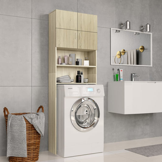 Washing Machine Cabinet Sonoma Oak Chipboard