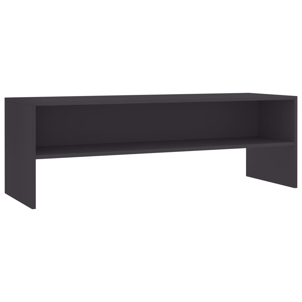TV Cabinet Grey Chipboard - 120×40×40cm