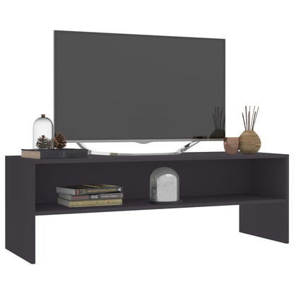TV Cabinet Grey Chipboard - 120×40×40cm