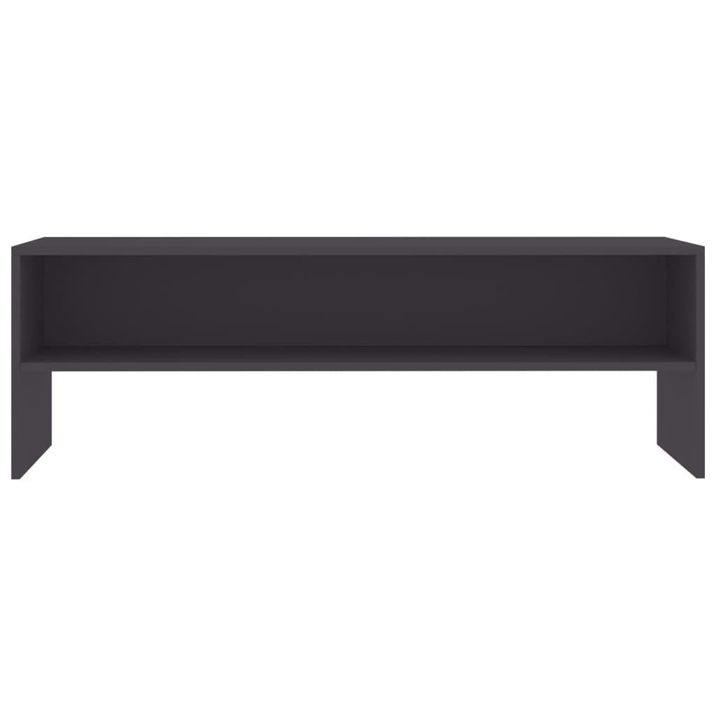 TV Cabinet Grey Chipboard - 120×40×40cm