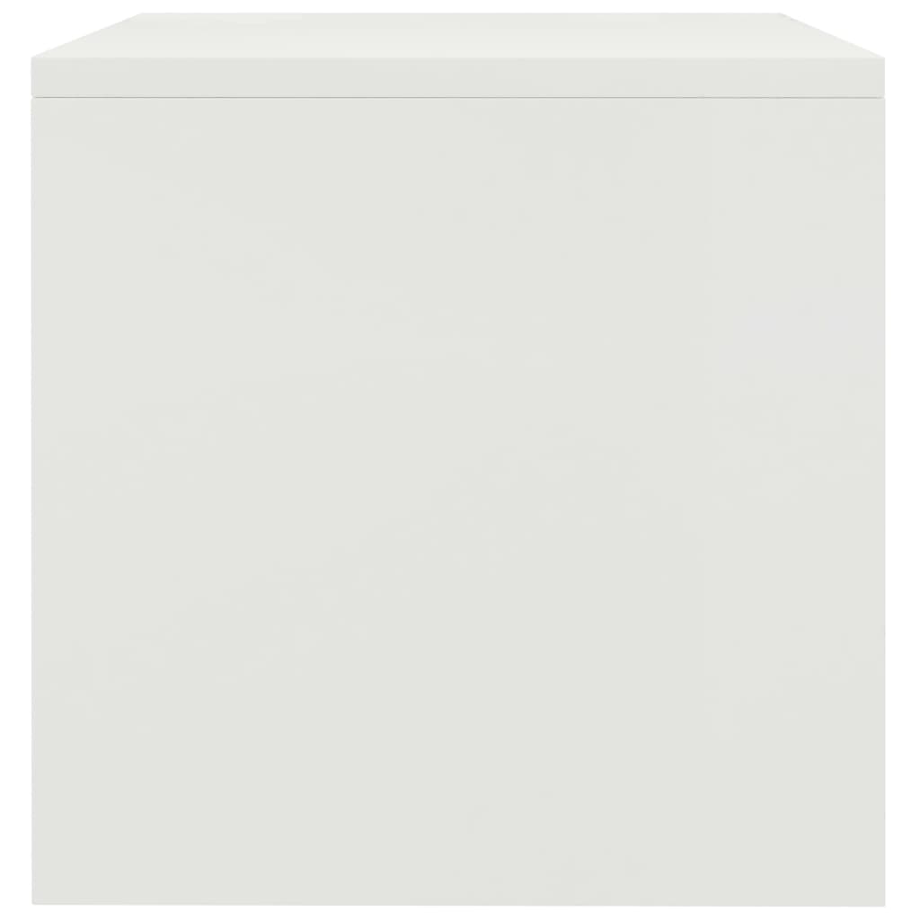 Bedside Cabinet White Chipboard - 40×30×30cm