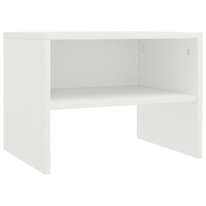 Bedside Cabinets 2 pcs White Chipboard - 40×30×30cm