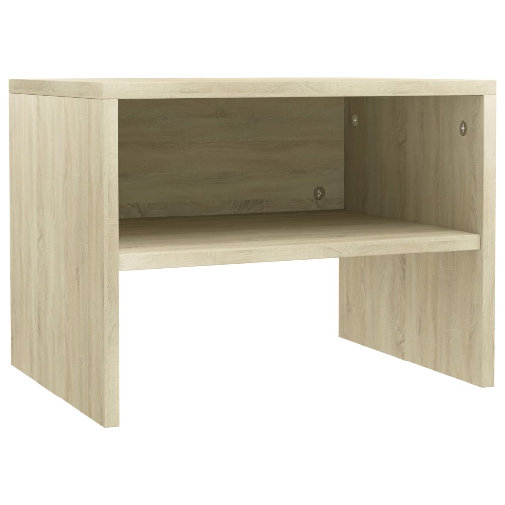Bedside Cabinet Sonoma Oak Chipboard - 40×30×30cm