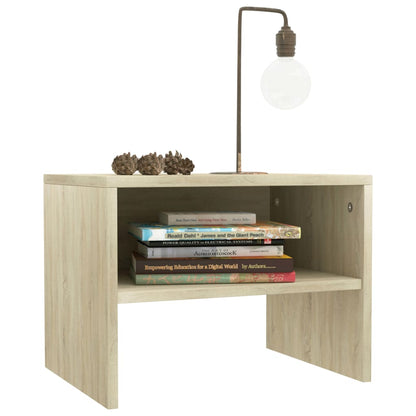 Bedside Cabinet Sonoma Oak Chipboard - 40×30×30cm