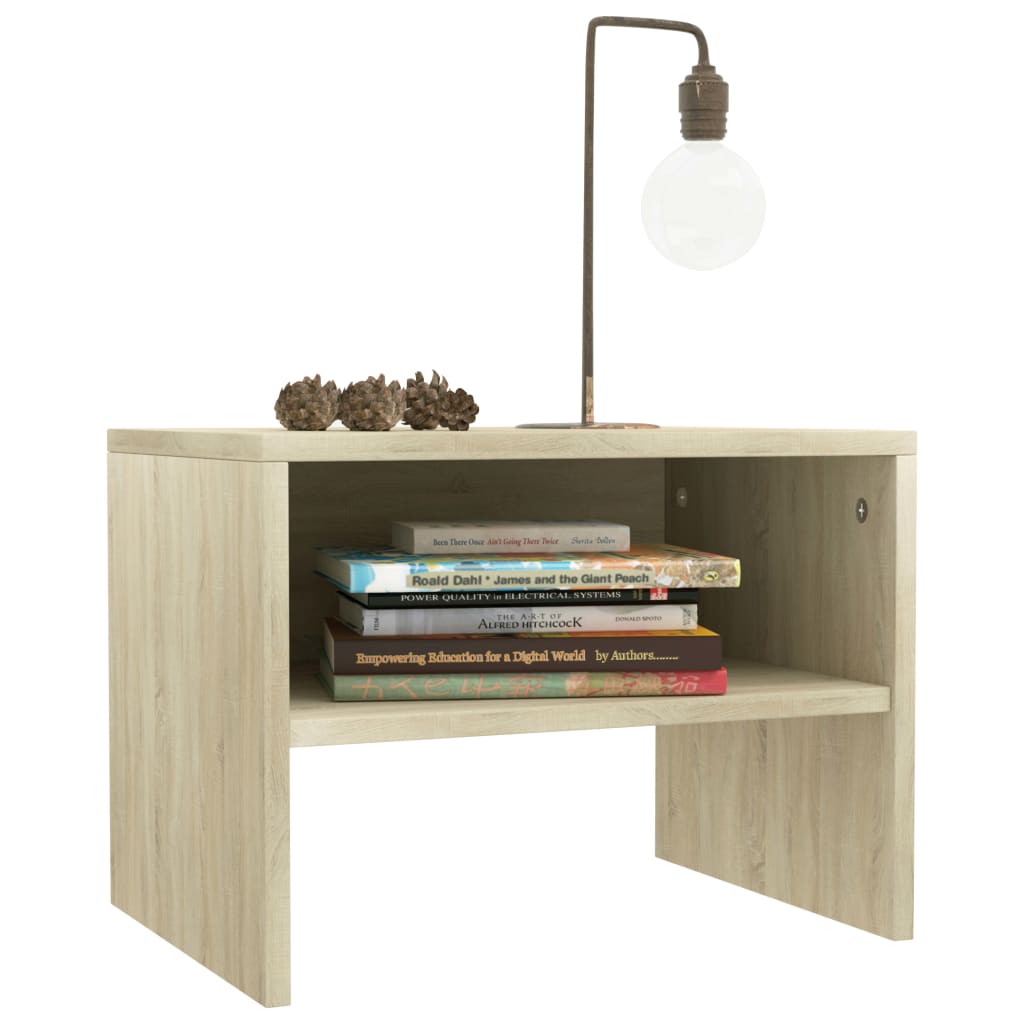 Bedside Cabinets 2 pcs Sonoma Oak Chipboard - 40×30×30cm