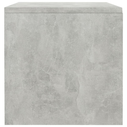 Bedside Cabinet Concrete Grey Chipboard - 40×30×30cm