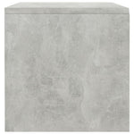 Bedside Cabinet Concrete  Grey Chipboard