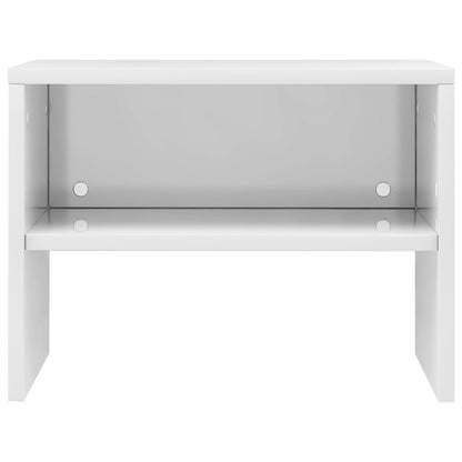 Bedside Cabinets 2 pcs High Gloss White Chipboard - 40×30×30cm