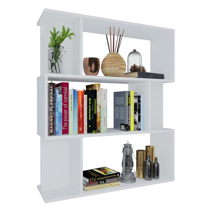 Book Cabinet/Room Divider White Chipboard - 80×24×96cm