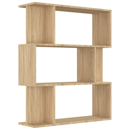 Book Cabinet/Room Divider Sonoma Oak Chipboard - 80×24×96cm