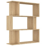 Book Cabinet/Room Divider Sonoma Oak Chipboard