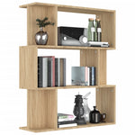 Book Cabinet/Room Divider Sonoma Oak Chipboard