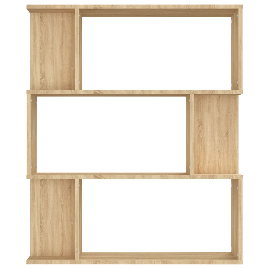 Book Cabinet/Room Divider Sonoma Oak Chipboard - 80×24×96cm