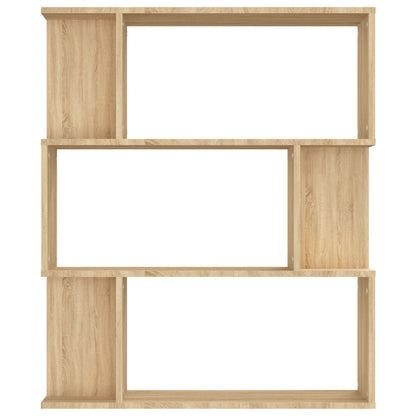 Book Cabinet/Room Divider Sonoma Oak Chipboard - 80×24×96cm