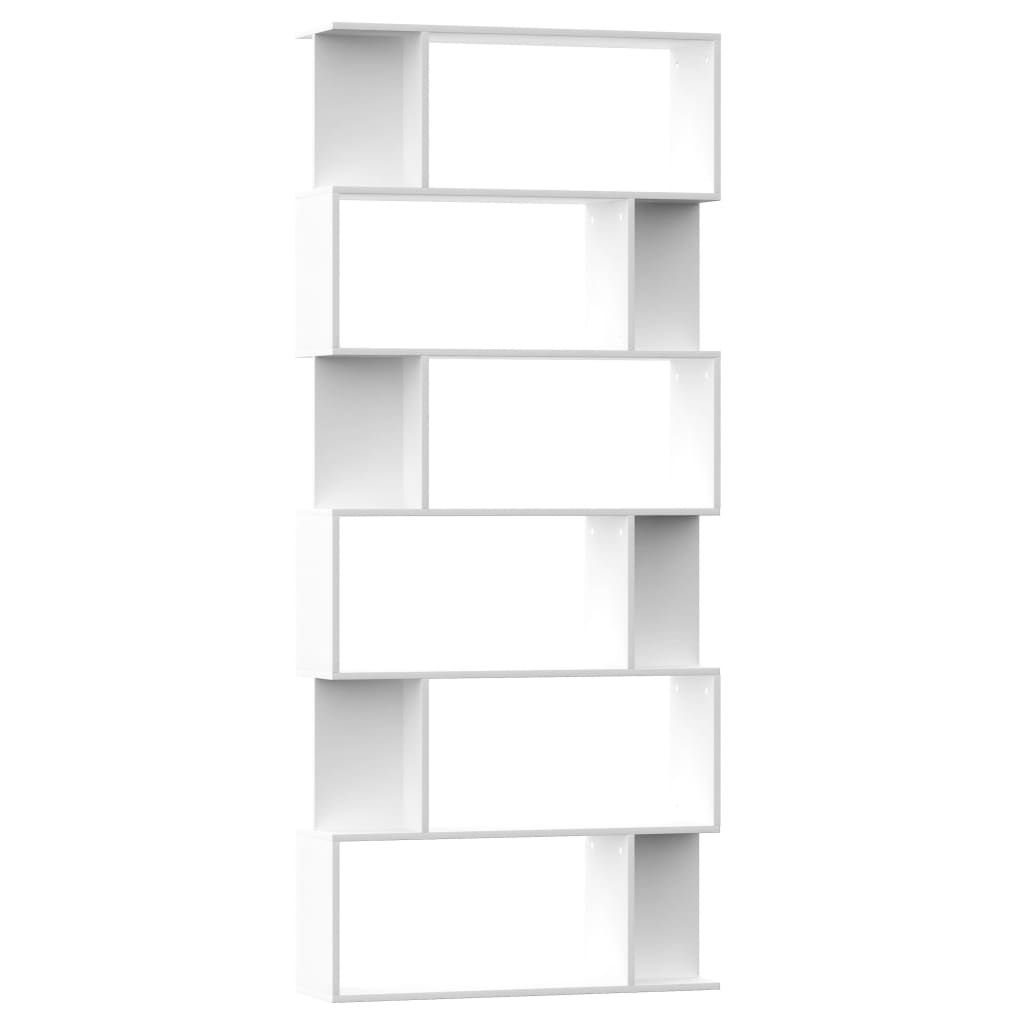 Book Cabinet/Room Divider White Chipboard - 80×24×192cm