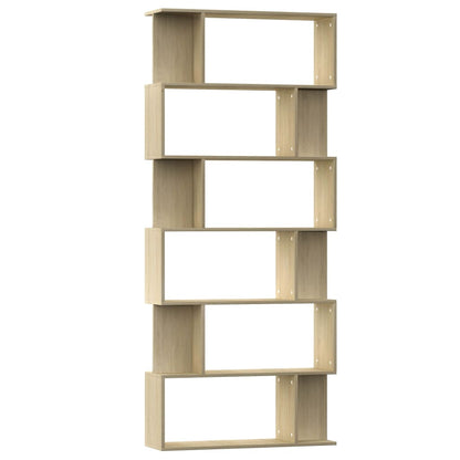Book Cabinet/Room Divider Sonoma Oak Chipboard - 80×24×192cm