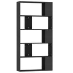 Book Cabinet/Room  Divider Black Chipboard